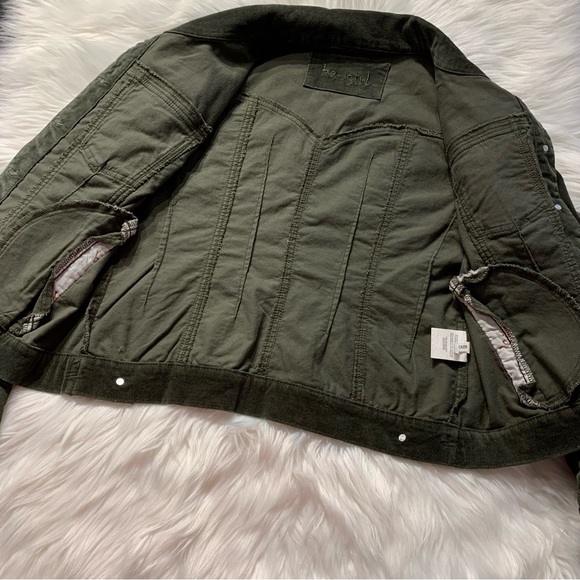 be-girl green corduroy classic fit fashion jacket size xl juniors - Picture 6 of 15